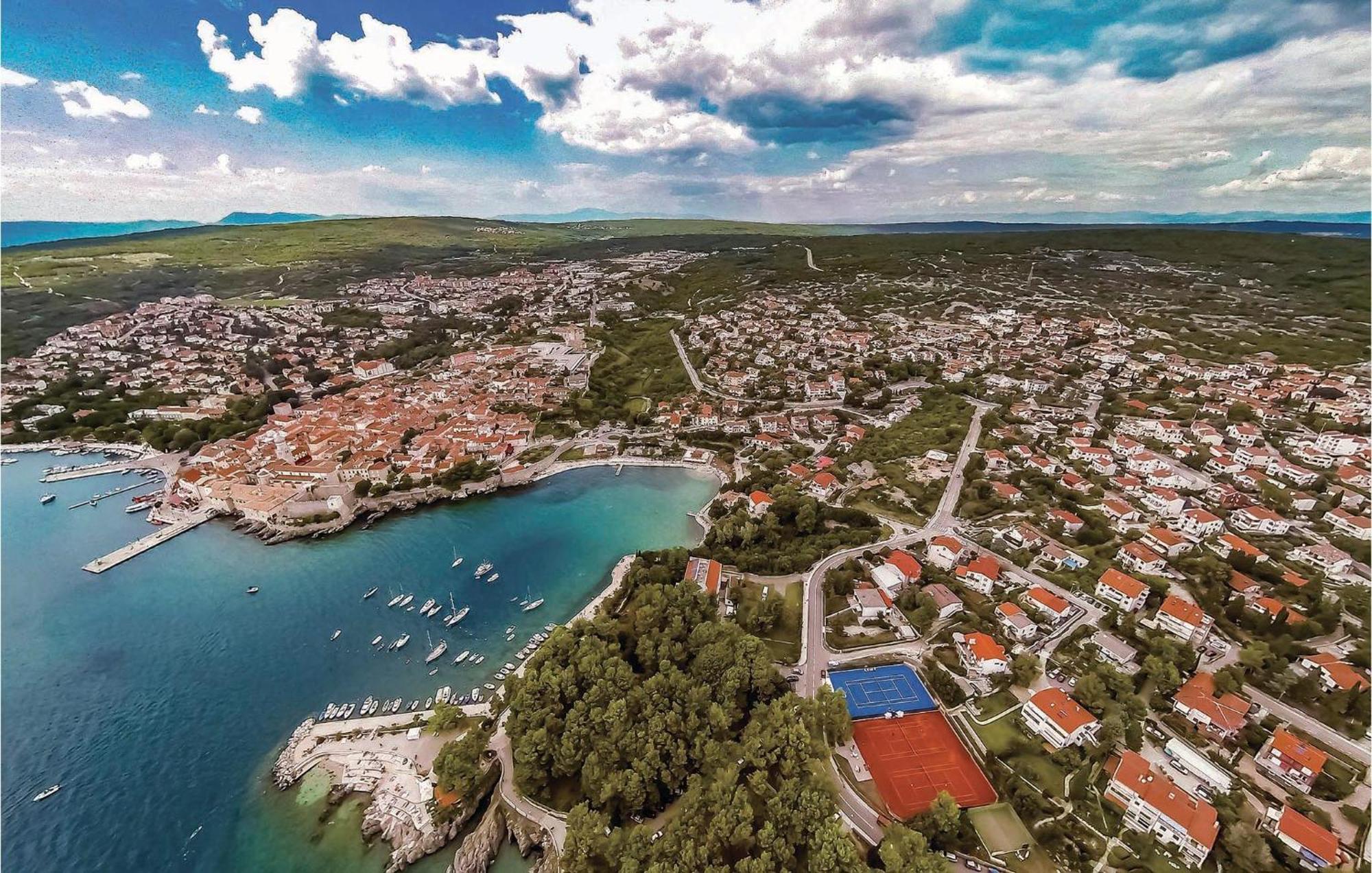 Nice Apartment In Krk With House Sea View Krk Town Exteriör bild