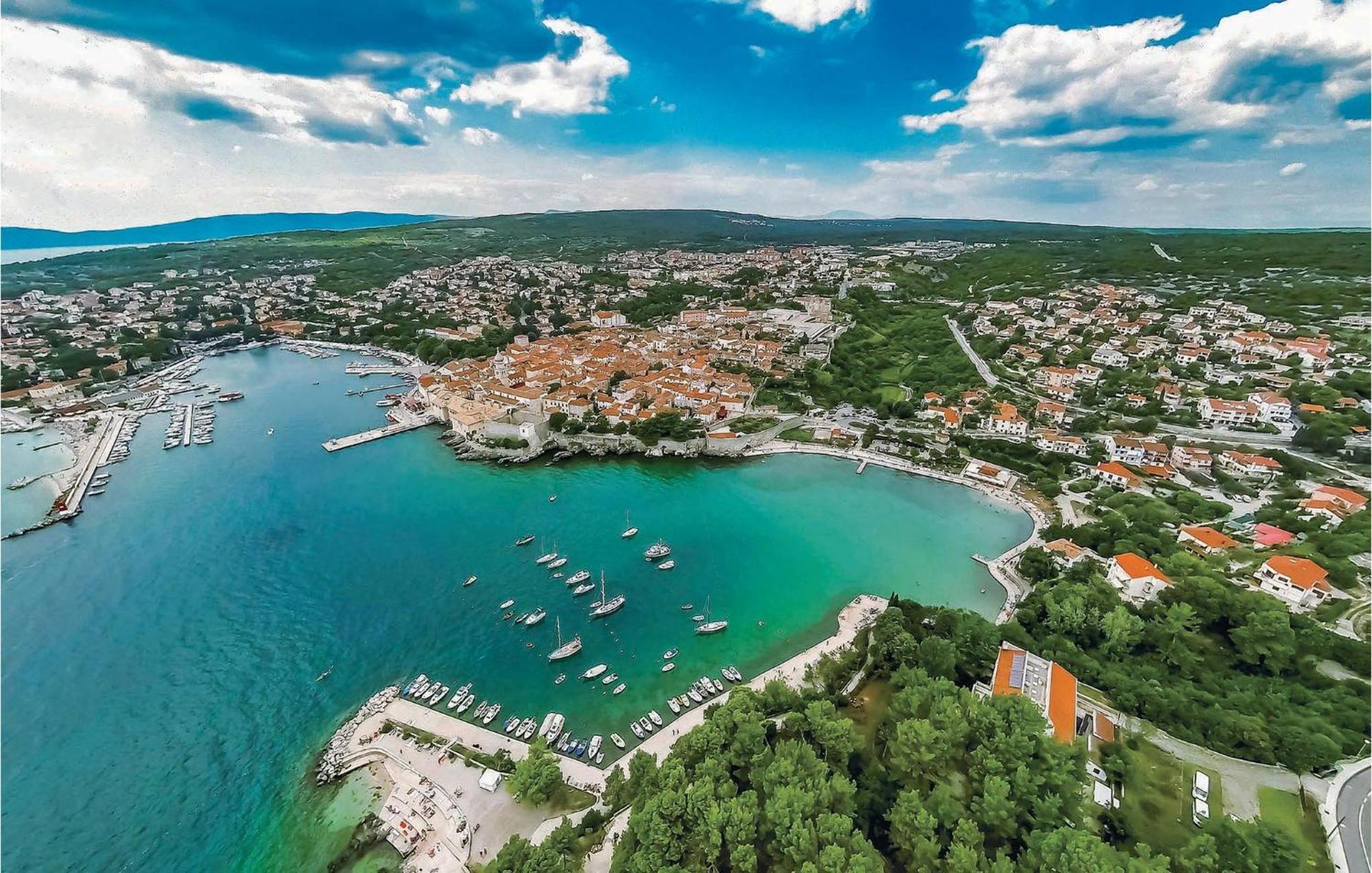 Nice Apartment In Krk With House Sea View Krk Town Exteriör bild